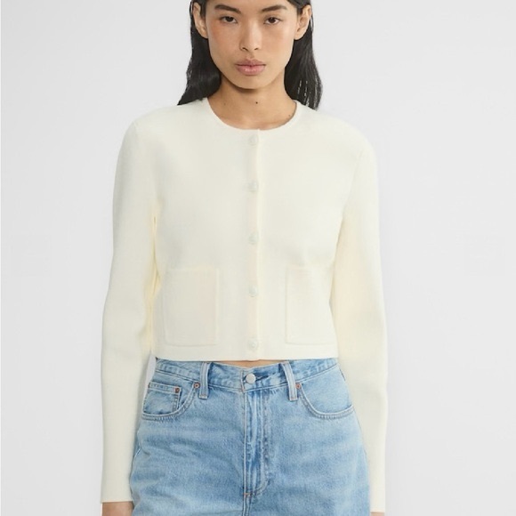 Aritzia Sweaters - Aritzia Babaton Notable cardigan - matte pearl, M